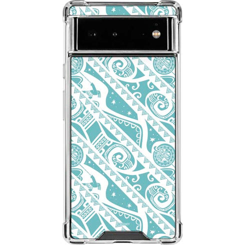 Disney Princess Moana Pattern Google Pixel 6 Clear Case